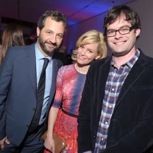 Elizabeth Banks Judd Apatow and Bill Hader at event of Susizadeje penkerius metus 2012