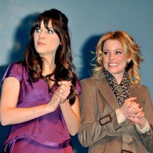 Elizabeth Banks and Zooey Deschanel at event of Our Idiot Brother (2011)