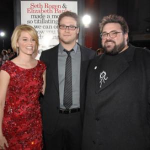 Kevin Smith Elizabeth Banks and Seth Rogen at event of Zack and Miri Make a Porno 2008