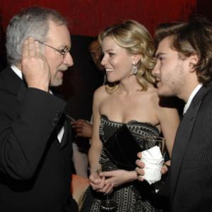 Steven Spielberg, Elizabeth Banks and Emile Hirsch