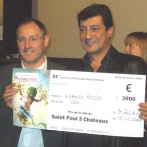 best film award for LISA dirlorenzo RECIO AT STPAUL LES TROIS CHATEAUX FILM FESTIVAL2008