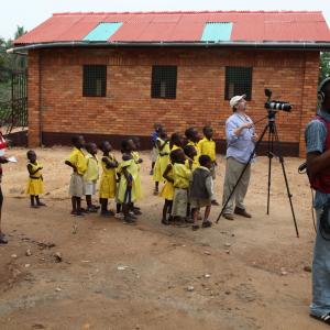 Directing documentary in Pakro Ghana Children from the Pakro Methodist School
