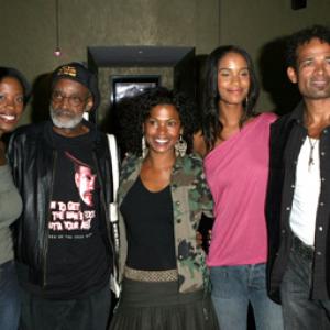 Nia Long, Mario Van Peebles, Karimah Westbrook, Joy Bryant and Melvin Van Peebles at event of How to Get the Man's Foot Outta Your Ass (2003)
