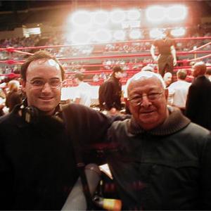 Yann Delpuech with Angelo Dundee, Ali's trainer.