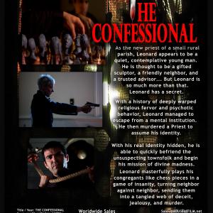 The back side of european poster The Confessional