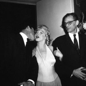 M Monroe Yves Montand  Arthur Miller at party for Lets Make Love 1960 1978 David Sutton