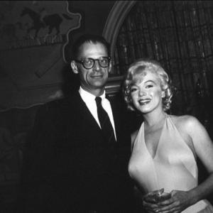 M. Monroe & Arthur Miller at a party for 