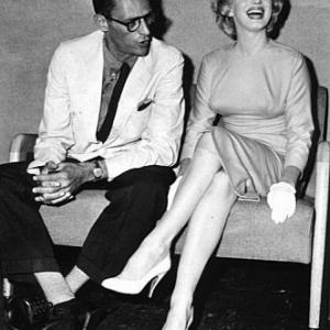 M.Monroe with husband Arthur Miller © 1957