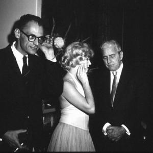 M. Monroe & Arthur Miller at party for 