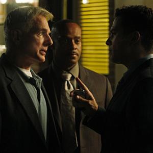 Still of Mark Harmon, Marco Sanchez and Rocky Carroll in NCIS: Naval Criminal Investigative Service (2003)