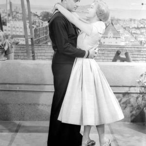 Still of Jane Powell and Vic Damone in Hit the Deck 1955