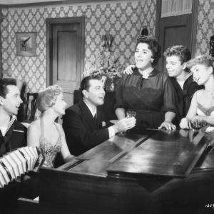 Still of Debbie Reynolds Jane Powell and Vic Damone in Hit the Deck 1955