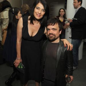 Hiam Abbass and Peter Dinklage at event of The Visitor (2007)