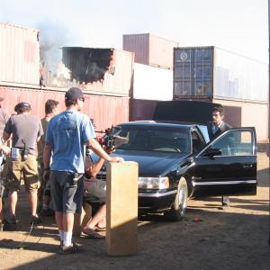 Setting up stunt on NCIS Los Angeles