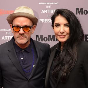 Michael Stipe and Marina Abramovic at event of Marina Abramovic The Artist Is Present 2012