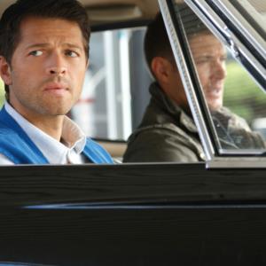 Still of Jensen Ackles and Misha Collins in Supernatural 2005