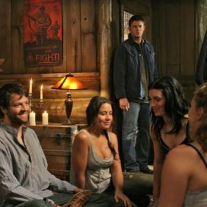 Still of Jensen Ackles and Misha Collins in Supernatural 2005