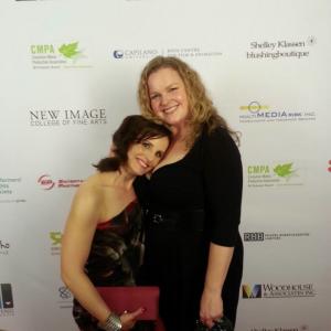 EnidRaye Adams is tired and rests awhile With Elizabeth Bowen and her cleavage 2013 UBCPActra Awards