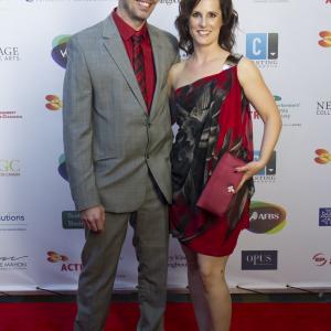 Enid-Raye Adams and husband Bryce Norman at 2013 UBCP/Actra Awards.