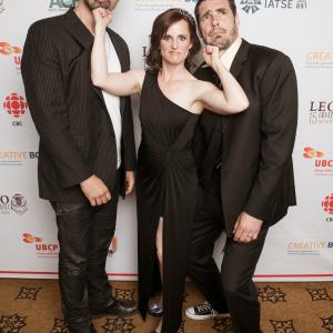 Enid-Raye Adams with Aleks Paunovic and Dan Payne at the 15th Annual Leo Awards Celebration.