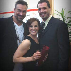 Enid-Raye Adams with Aleks Paunovic and Dan Payne at the 15th Annual Leo Awards Celebration.