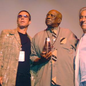 Ash Adams presents Louis gossett Jr the Indie icon award with Douglas Day Stewart - Las vegas film festival 2012