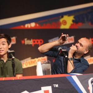 Scott Adsit and Ryan Potter at event of Galingasis 6 2014