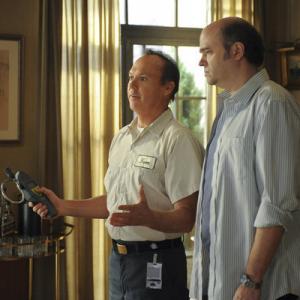 Still of Michael Keaton and Scott Adsit in 30 Rock (2006)