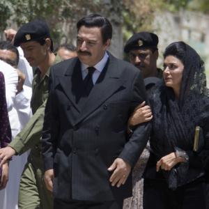 Still of Shohreh Aghdashloo and Igal Naor in House of Saddam 2008