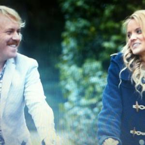 Rosie and Keith on set Keith Lemon the Film
