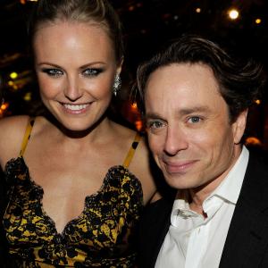 Malin Akerman and Chris Kattan