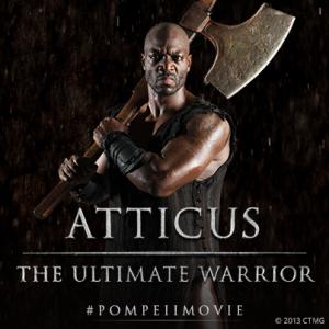 Adewale in Pompeii Poster as Atticus