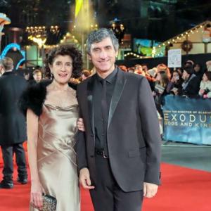 Anton Alexander and Anna Savva at World Premiere of Exodus:Gods and Kings(2014)