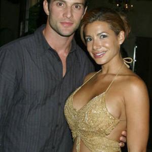 Actor David Fumero with actress Jessie Alexander at a starstudded bash in Hollywood honoring acclaimed film director John Singleton