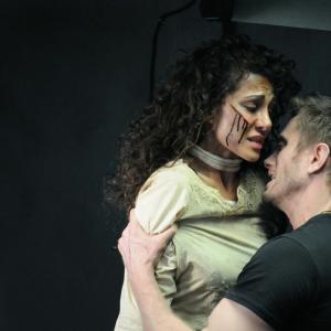 Layla Alizada and Neil Jackson in Blood Soldiers