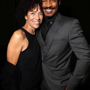 Stephanie Allain and Nate Parker at event of Beyond the Lights (2014)