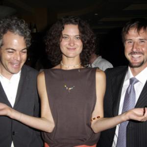 David Arquette, Michael Almereyda and Shalom Harlow at event of Happy Here and Now (2002)