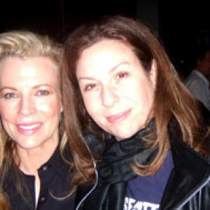 Kim Basinger and Producer Mary Aloe at wrap party in Vancouver for While She Was Out
