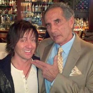 Actors Artie Pasquale (The Sopranos) and Johnny Alonso (Coffin) on the set of the new mob film 