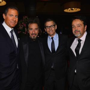 Al Pacino, Len Amato, Michael Lombardo, Richard Plepler