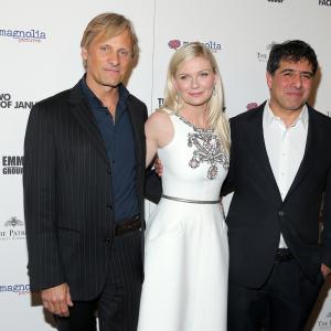 Kirsten Dunst, Viggo Mortensen and Hossein Amini at event of The Two Faces of January (2014)