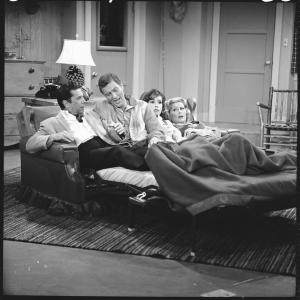 Still of Mary Tyler Moore Dick Van Dyke Morey Amsterdam and Rose Marie in The Dick Van Dyke Show 1961