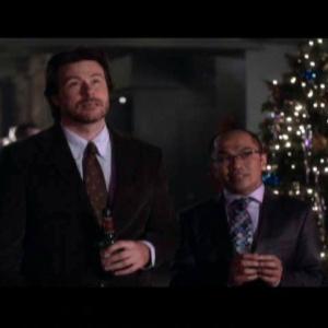 Dean McDermott and Mig Macario from ABC Family's hit sequel: Santa Baby 2