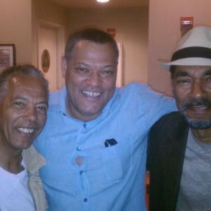 Haskell Vaughn Anderson III, Laurence Fishburne and Terry Alexander at 'Thurgood Marshall'