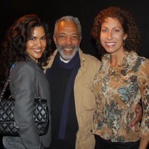 With friends Ion Overland and Nicole Stavro Espinosa after his performance in the original play Julia in Los Angeles before its Off Broadway run