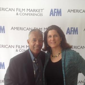 Mugs Cahill Screenwriter and Haskell Vaughn Anderson III at the 2014 American Film Market