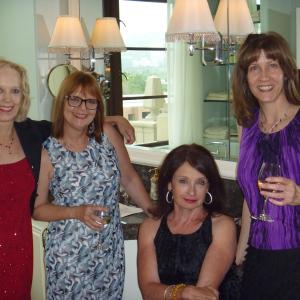Theatre West party pre 50th Anniversary gala with Jill Jones, Connie Mellors and Maria Kress.