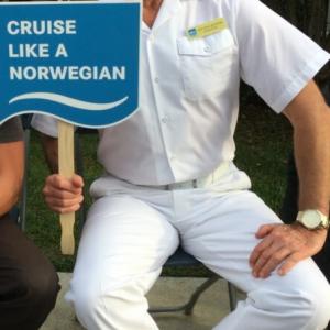 Patrick J Andersen as Norwegian Cruise Captain for AARP National Commercial