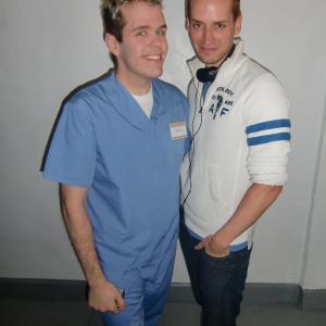 Perez Hilton Ricky and director Casper Andreas on the set of Going Down in LALA Land 2011
