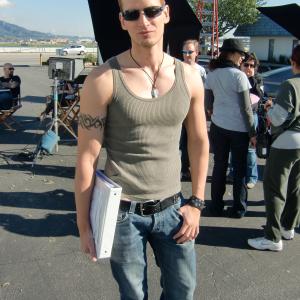 Director Casper Andreas on the set of Going Down in LALA Land 2011